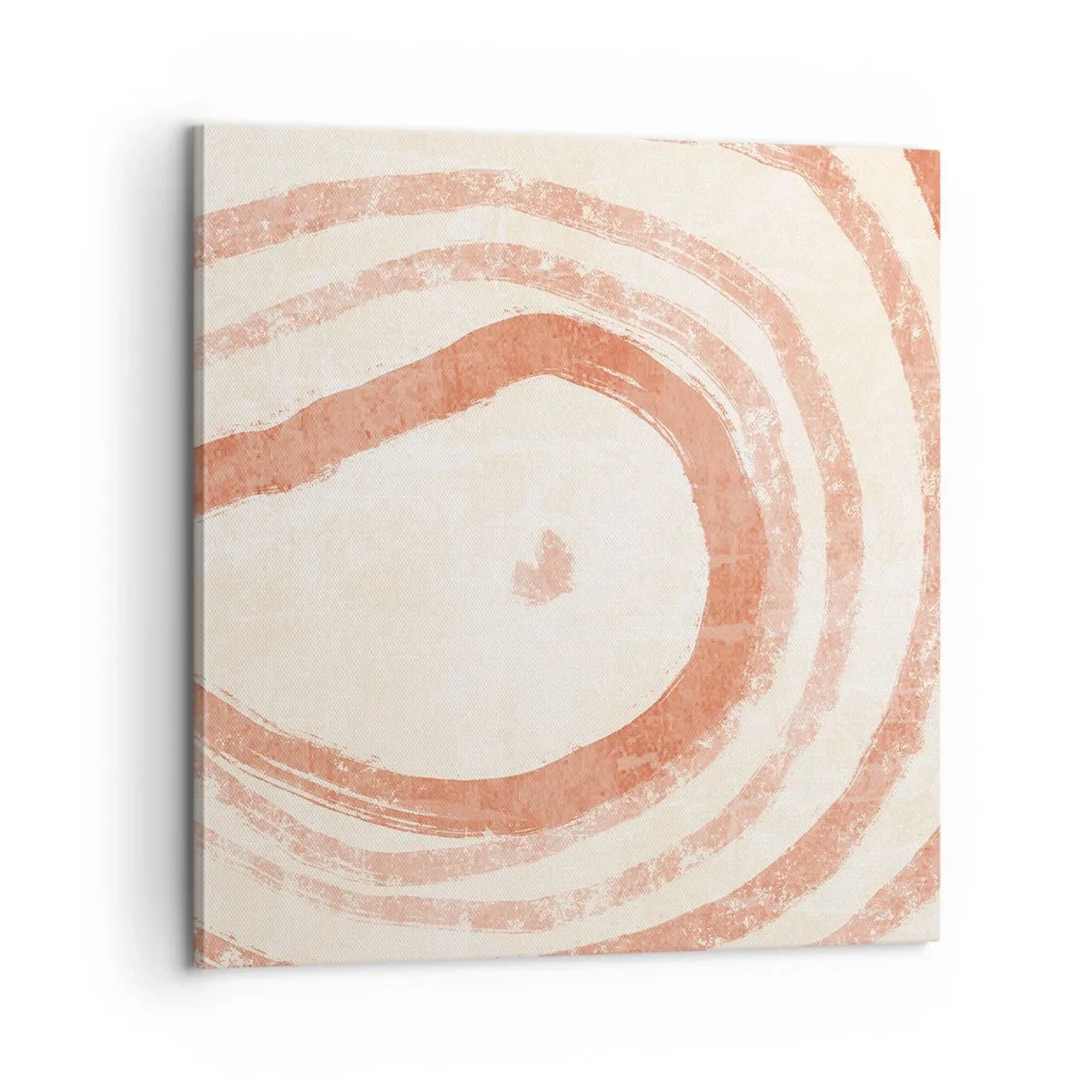 Schilderen op canvas - Koraalcirkels – compositie - 60x60 cm