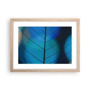 Een poster in een licht eiken lijst - Ingewikkelde constructie - 40x30 cm