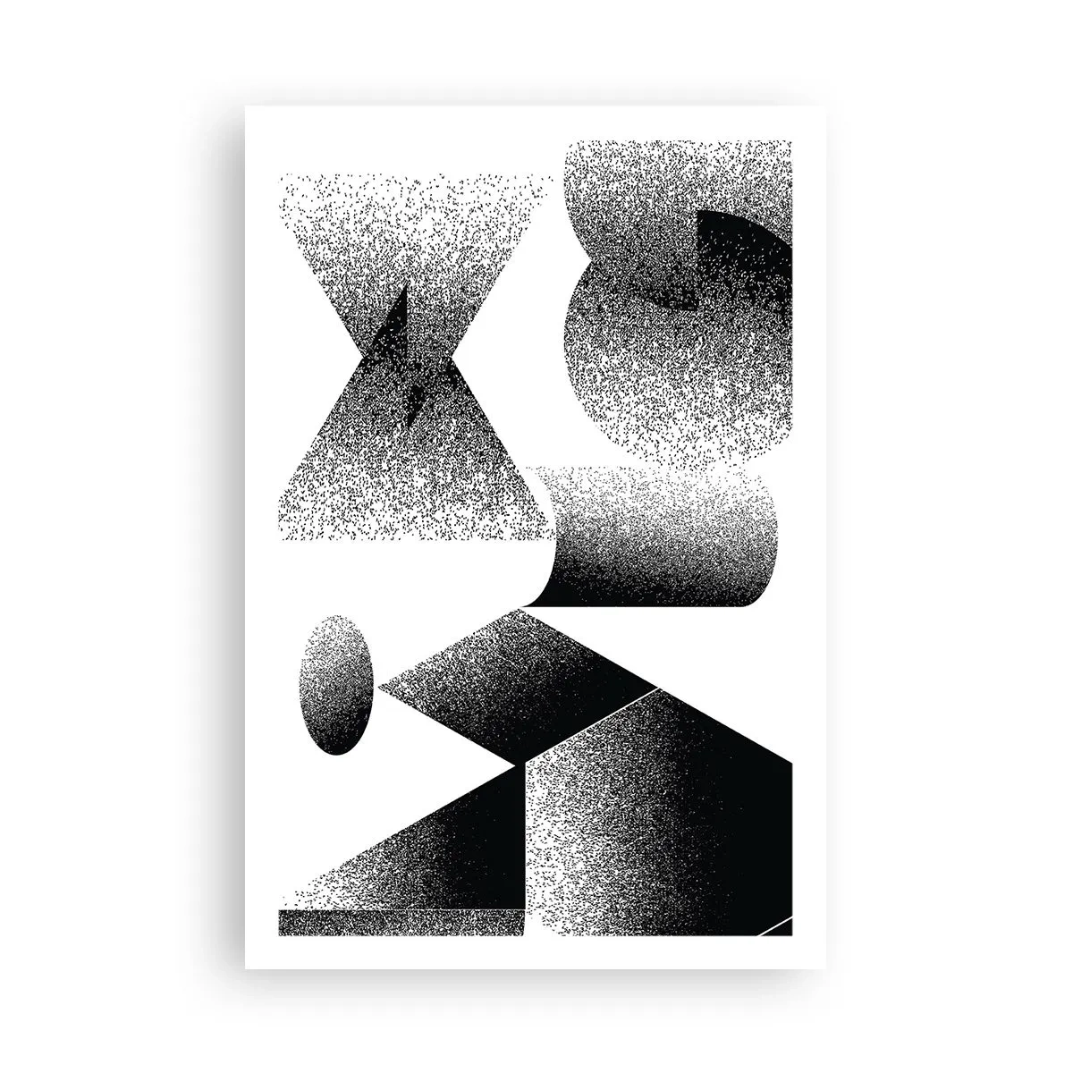 Poster - Hoeken en ovalen - 61x91 cm