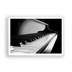 Poster in een witte lijst - Harmonie van vormen en kleuren - 100x70 cm