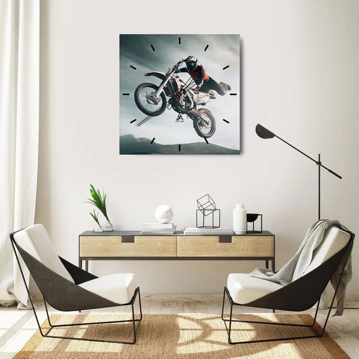 Wandklok - Klok - Er is geen plezier zonder risico - 30x30 cm