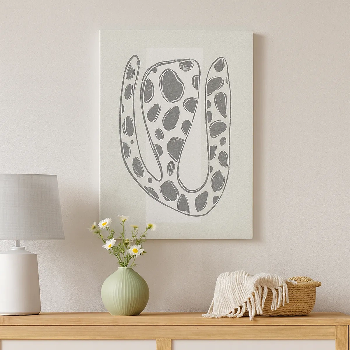 Schilderen op canvas - Een vreemd wezen - 50x70 cm