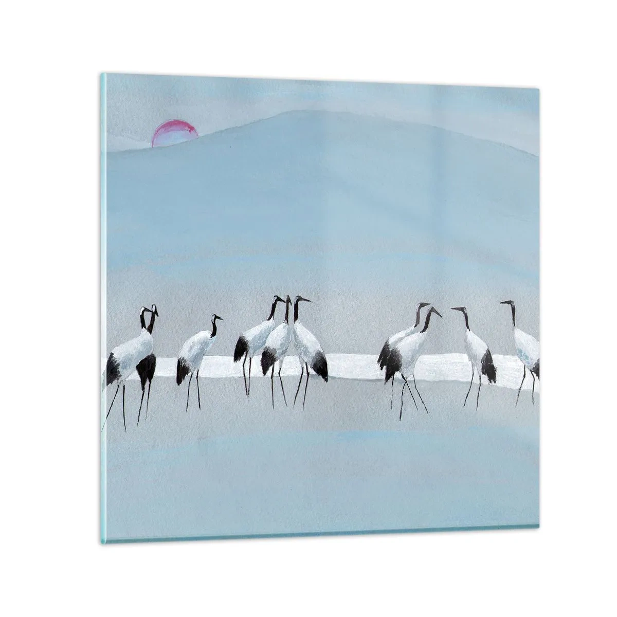 Schilderen op glas - Na een warme dag - 30x30 cm