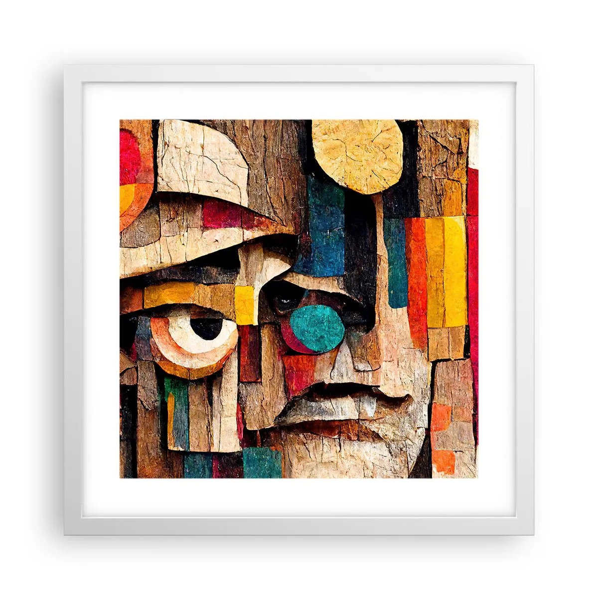 Poster in een witte lijst - Ik zie je… - 40x40 cm