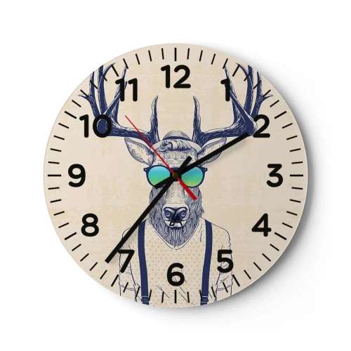 Wandklok - Klok - Wie had je verwacht? - 40x40 cm