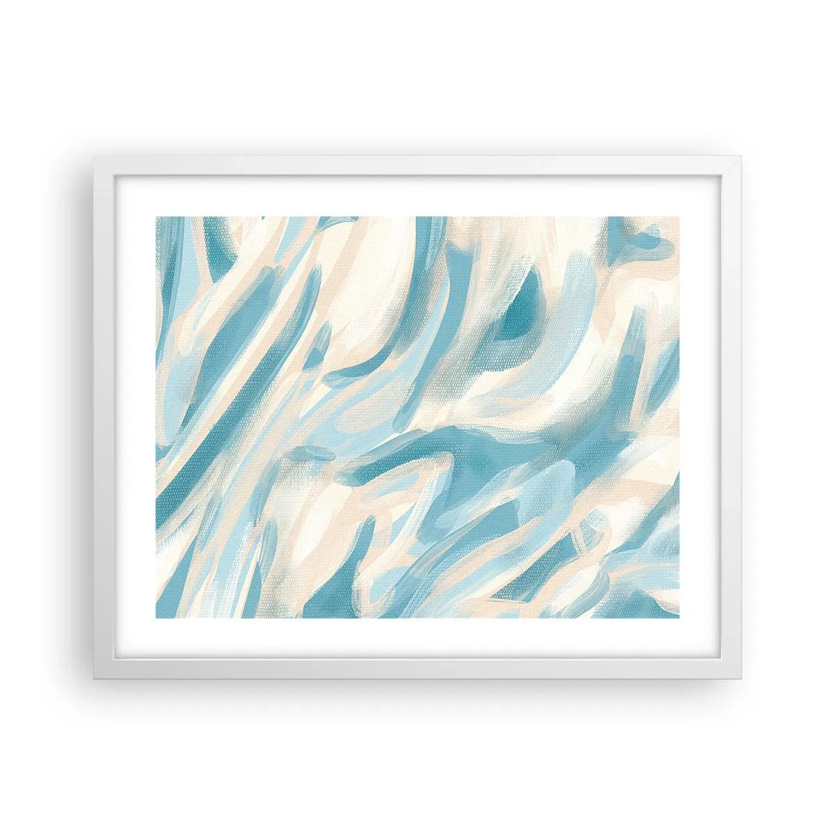 Poster in een witte lijst - Lente briesjes - 50x40 cm