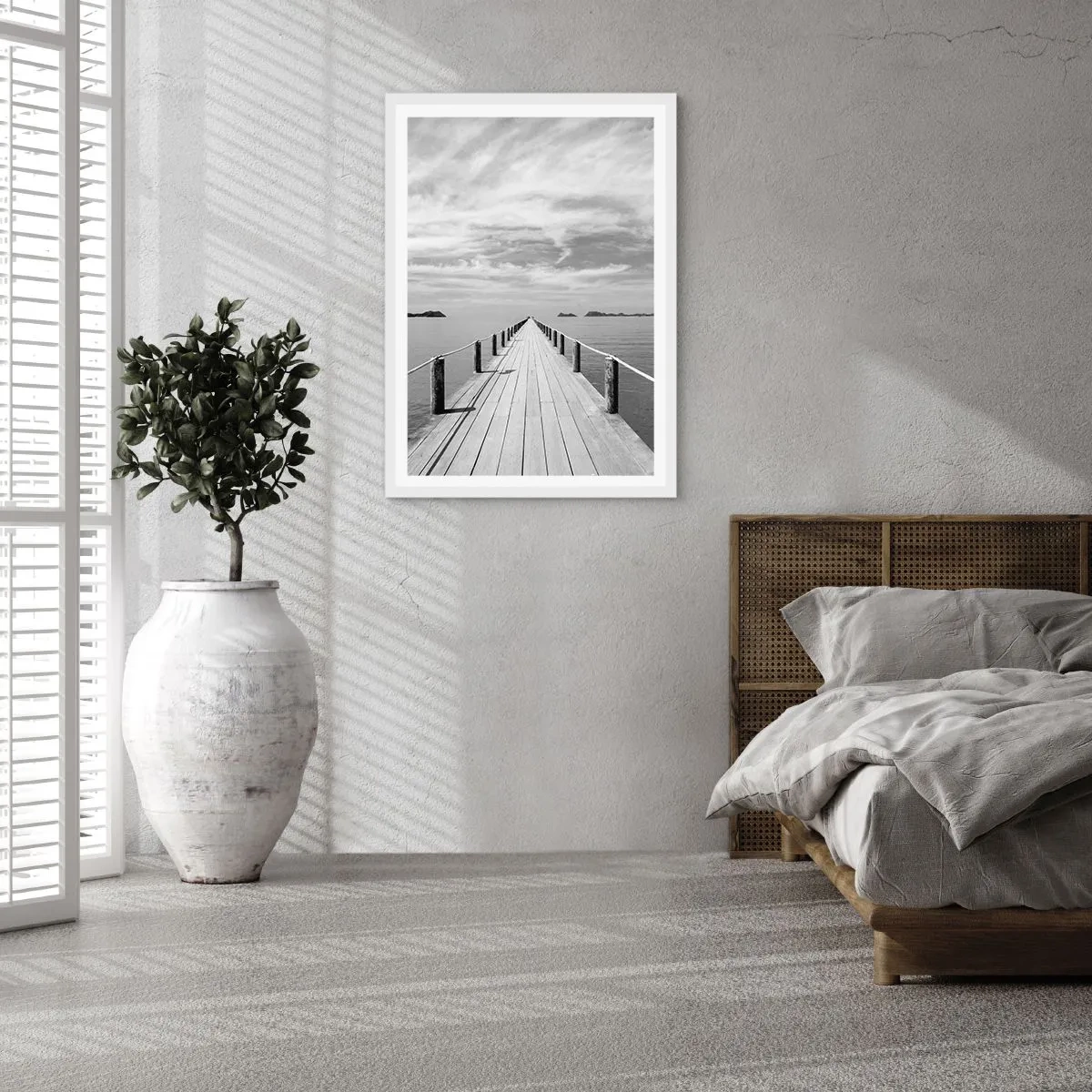 Poster in een witte lijst - Of misschien een reis... - 70x100 cm