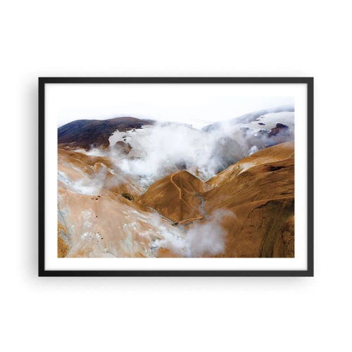 Poster in een zwarte lijst - De rauwe schoonheid van IJsland - 70x50 cm
