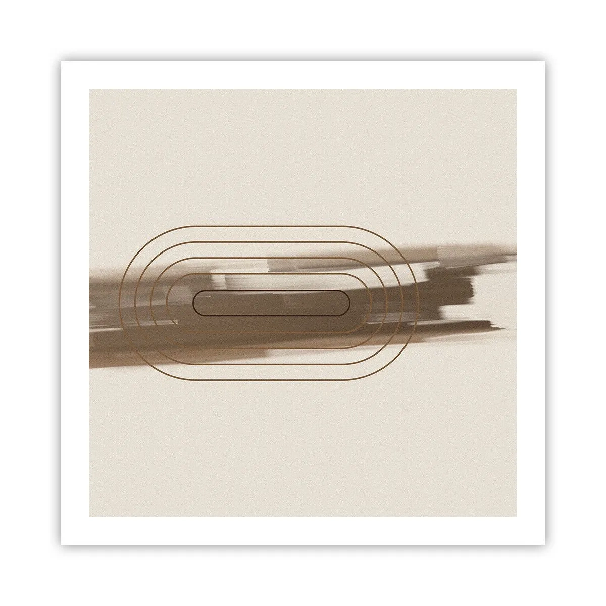 Poster - Een briesje grijs - 60x60 cm