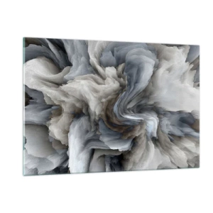 Schilderen op glas - Steen en bloem - 120x80 cm