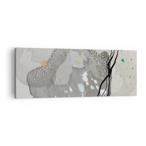 Schilderen op canvas - Organische compositie - 140x50 cm