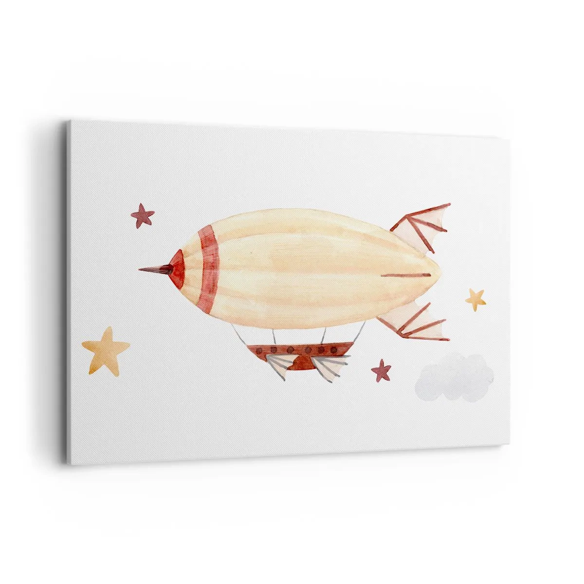 Schilderen op canvas - Luchtschip - 120x80 cm