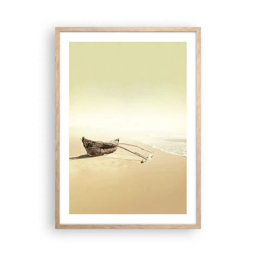 Een poster in een licht eiken lijst - Geheugen van de Stille Zuidzee - 50x70 cm