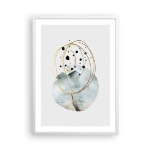 Poster in een witte lijst - Omarmd door de ruimte - 50x70 cm