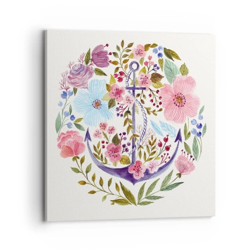 Schilderen op canvas - Goede droom van zeeman - 70x70 cm