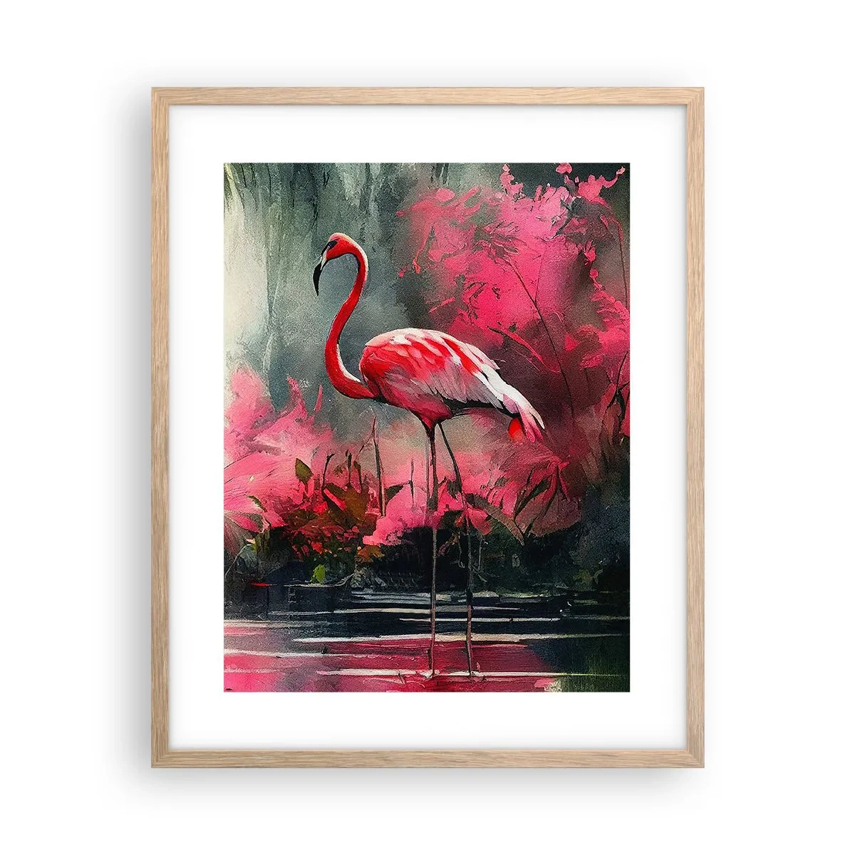 Een poster in een licht eiken lijst - Een les in natuurlijke gratie - 40x50 cm