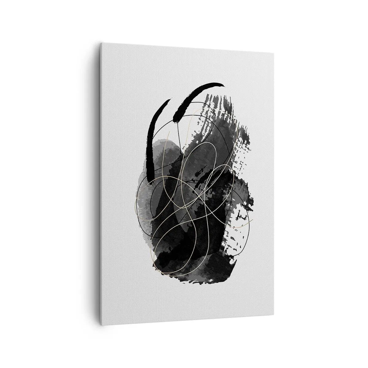 Schilderen op canvas - Gemaakt uit zwart - 70x100 cm