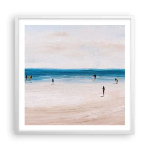 Poster in een witte lijst - Een natuurlijke behoefte - 60x60 cm