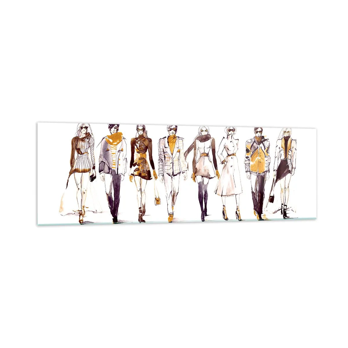 Schilderen op glas - Casual chic, casual elegantie - 160x50 cm