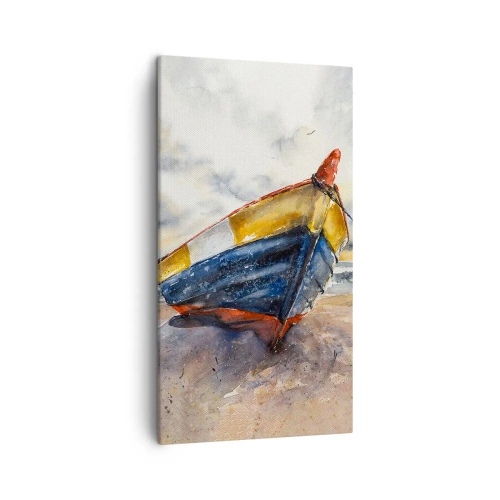 Schilderen op canvas - Rust aan de kust - 45x80 cm