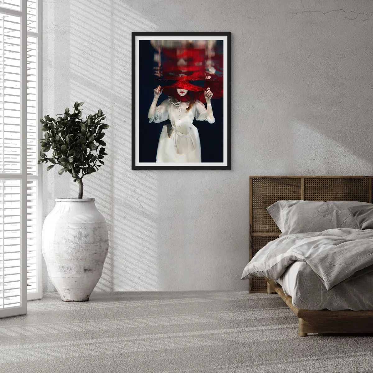 Poster in een zwarte lijst - Hatelijke godin in de Slavische mythologie - 40x50 cm