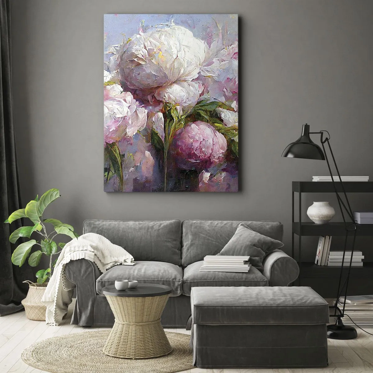 Schilderen op canvas - Een boeket vol leven - 50x70 cm
