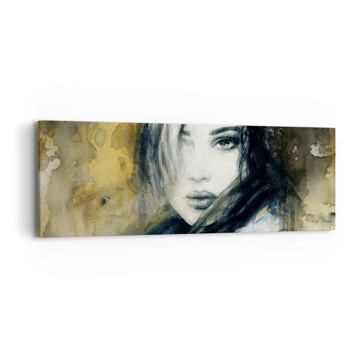 Schilderen op canvas - onschuldiger of sensueler? - 90x30 cm