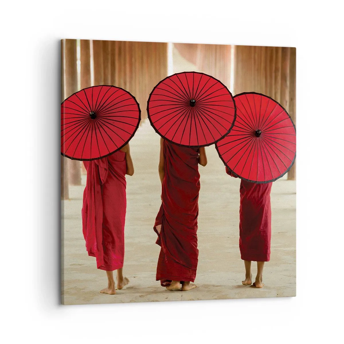 Schilderen op canvas - Op weg naar het Zuivere Land - 50x50 cm