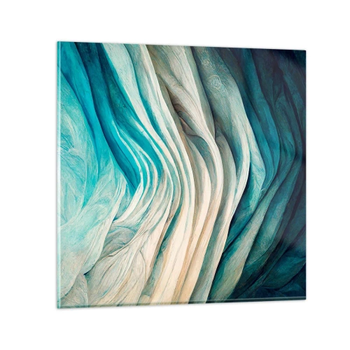 Schilderen op glas - Blauwe onverzadigbaarheid - 30x30 cm