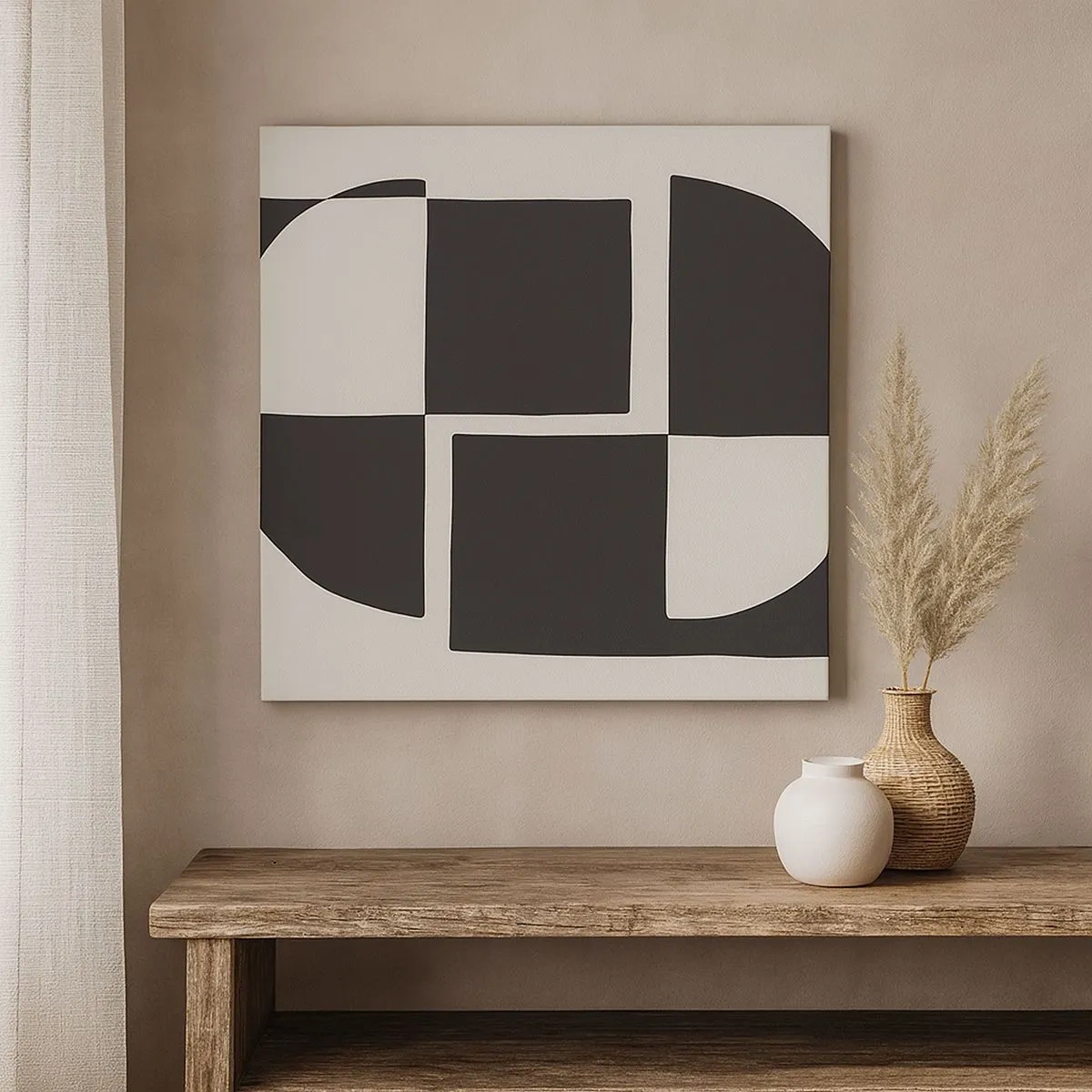 Schilderen op canvas - Antithese - synthese - 30x30 cm