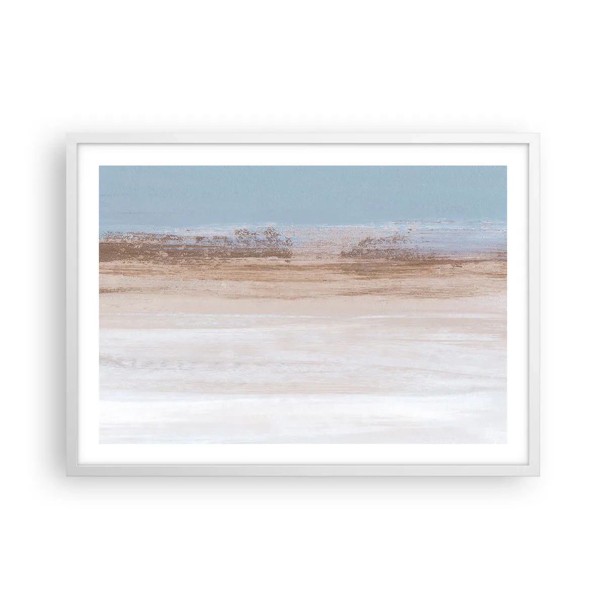 Poster in een witte lijst - Dubbelzinnig landschap - 70x50 cm