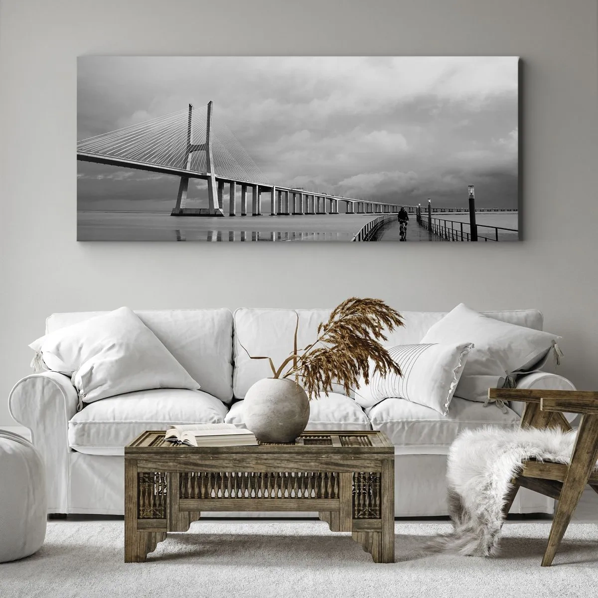 Schilderen op canvas - Gun iedereen wat hij verdient. - 140x50 cm