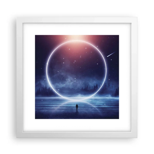 Poster in een witte lijst - Ze zijn er al... - 30x30 cm