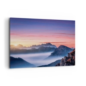 Schilderen op canvas - Over de valleien - 120x80 cm