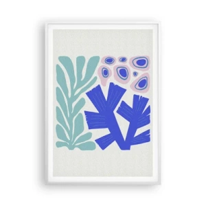 Poster in een witte lijst - Onderwater tuin - 70x100 cm