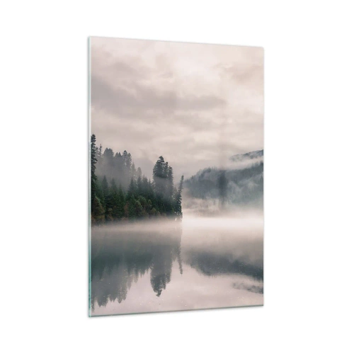Schilderen op glas - In reflectie, in de mist - 50x70 cm
