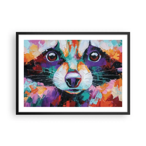 Poster in een zwarte lijst - Alleen goede emoties - 70x50 cm