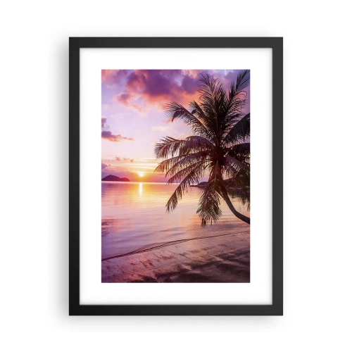 Poster in een zwarte lijst - Geluk tot aan de horizon - 30x40 cm