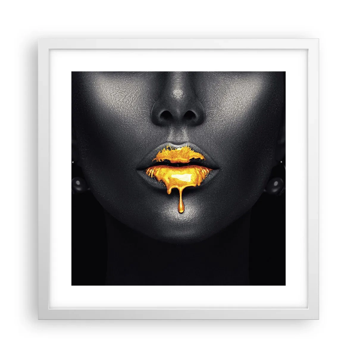 Poster in een witte lijst - Goldmouth - 40x40 cm