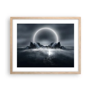 Een poster in een licht eiken lijst - Einde van het verhaal - 50x40 cm