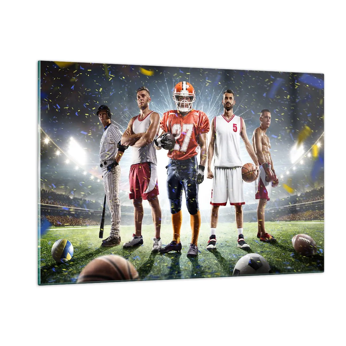 Schilderen op glas - Veldgladiatoren - 120x80 cm