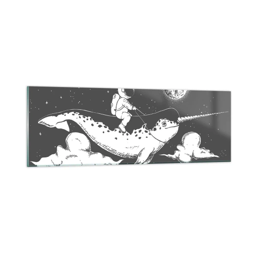 Schilderen op glas - Ruimte Ruiter - 90x30 cm