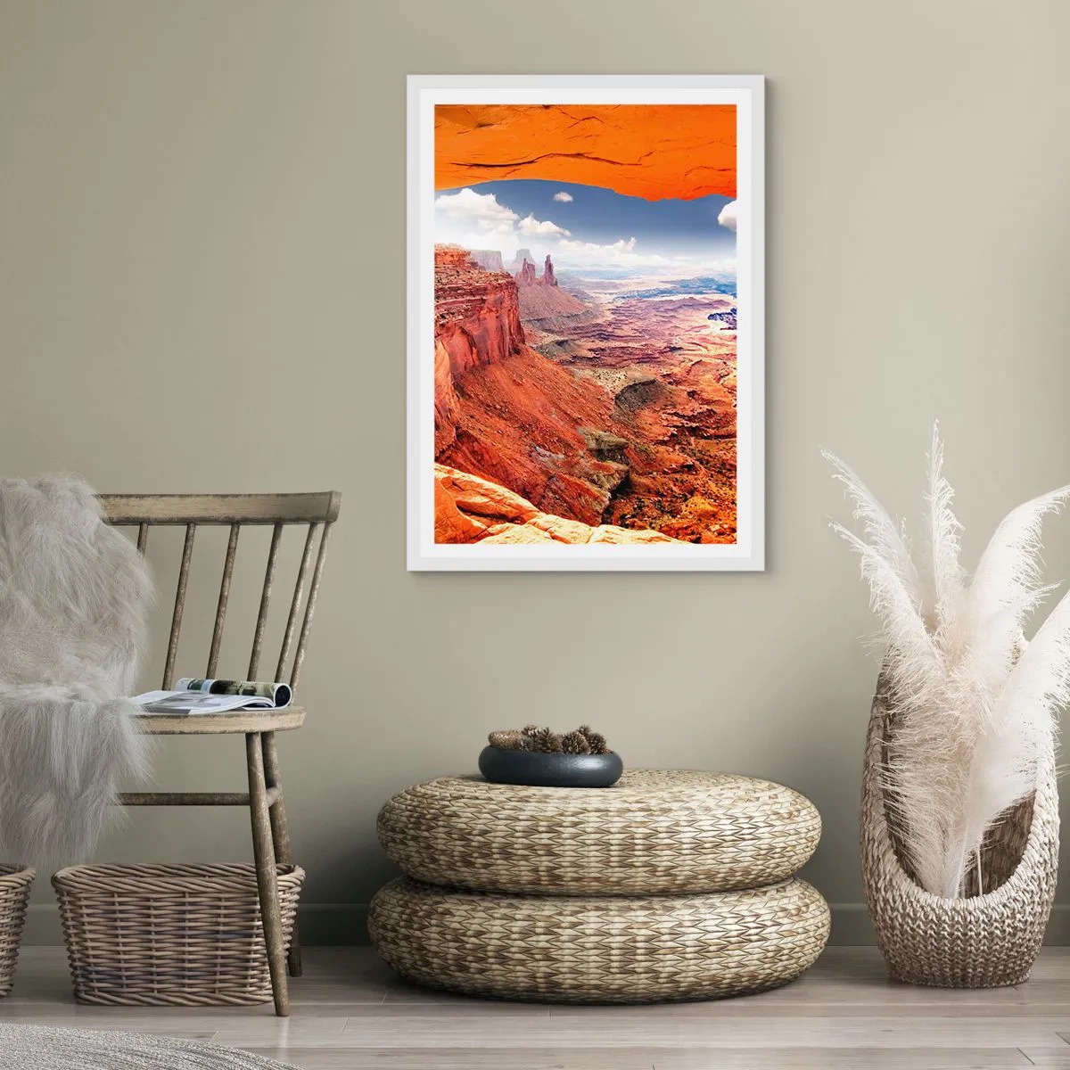 Poster in een witte lijst - Door de natuur zelf gebeeldhouwd - 70x100 cm