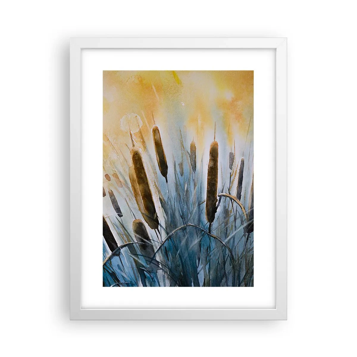 Poster in een witte lijst - De kou van het water, de hitte van de zon - 30x40 cm