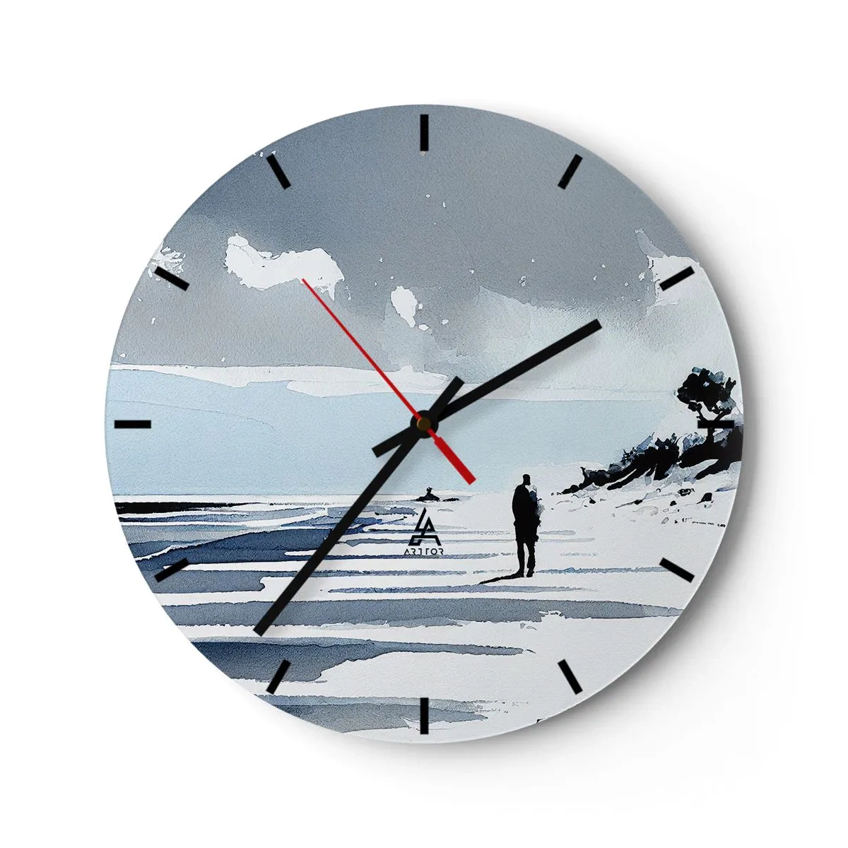 Wandklok - Klok - Alleen - 40x40 cm