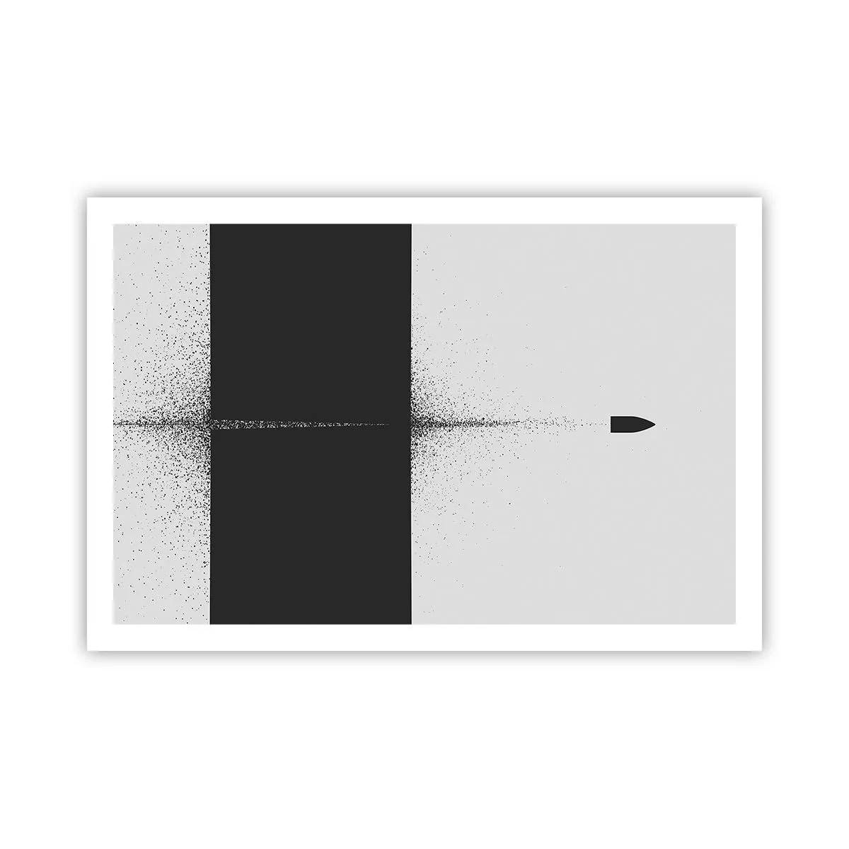 Poster - Rechtstreeks naar het doel - 91x61 cm