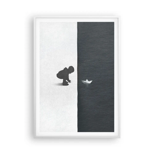 Poster in een witte lijst - Geweldige expeditie - 70x100 cm