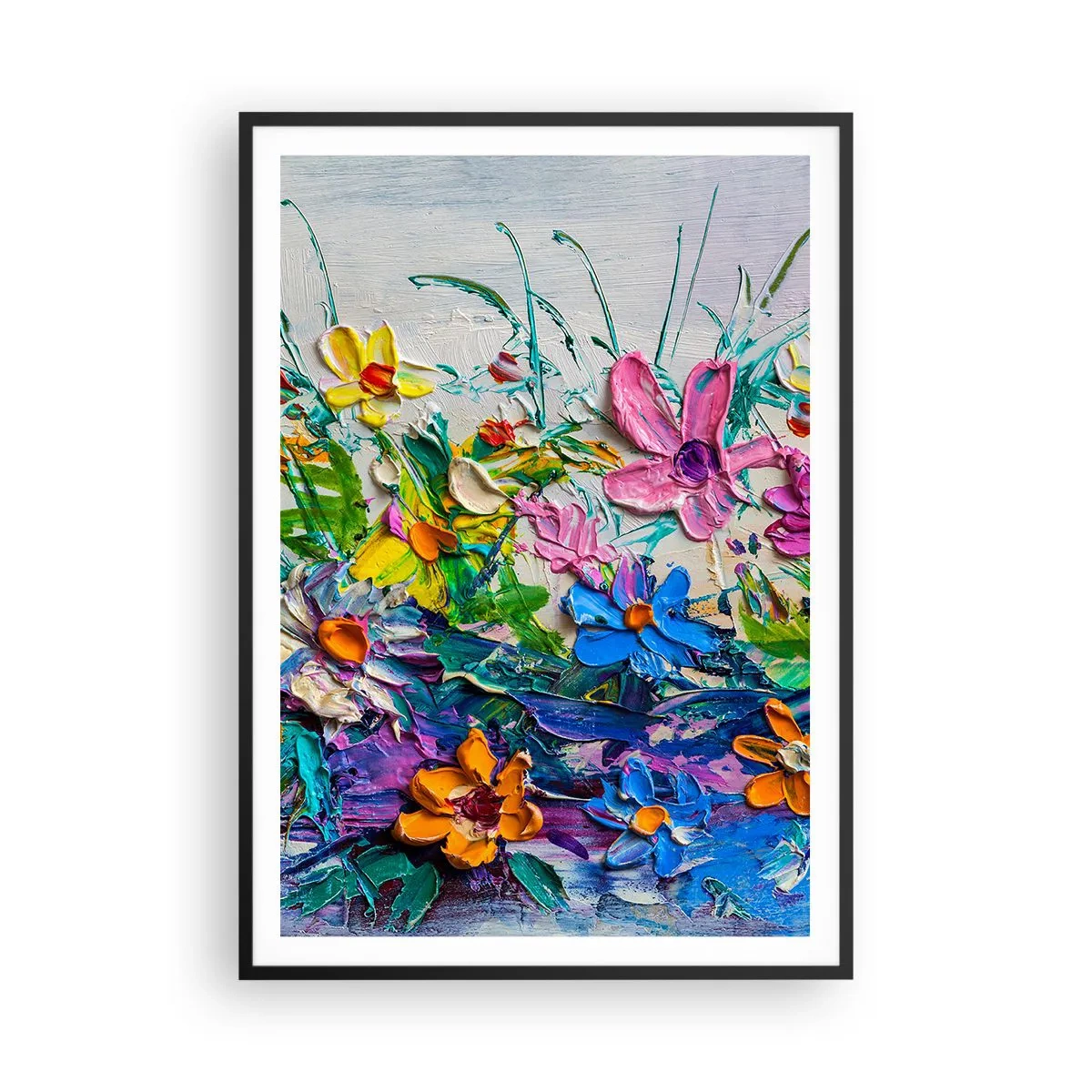 Poster in een zwarte lijst - Helemaal geen stilleven - 70x100 cm