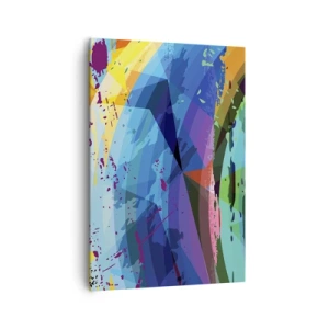 Schilderen op canvas - Kleurrijke duizeligheid - 70x100 cm