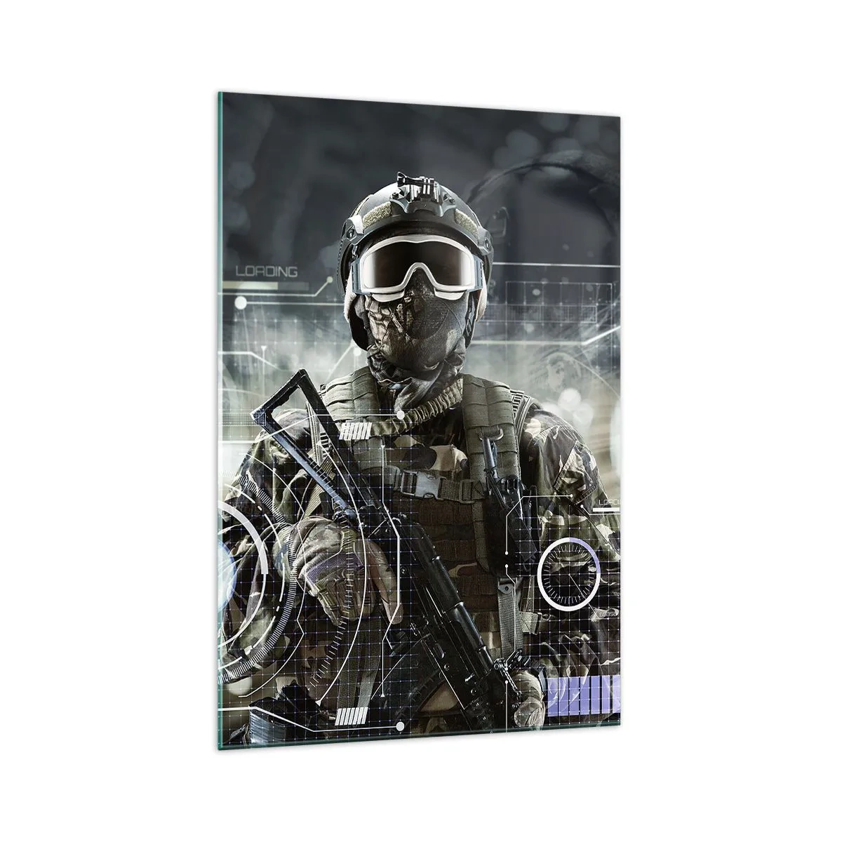 Schilderen op glas - Macht tot een macht verheven - 70x100 cm